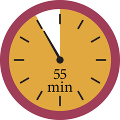 Minute Timer Icon. Countdown timer symbol. Stopwatch icons with different time. Stopwatch intervals signs. representing stopwatch, time tracking, scheduling, deadline, and duration measurement.