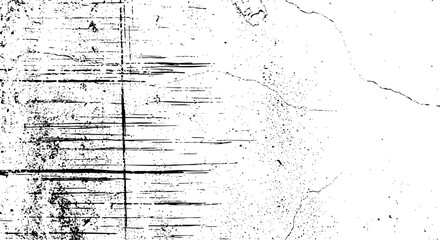 Obraz premium Abstract black and white grunge texture background with distressed horizontal lines and speckles vector