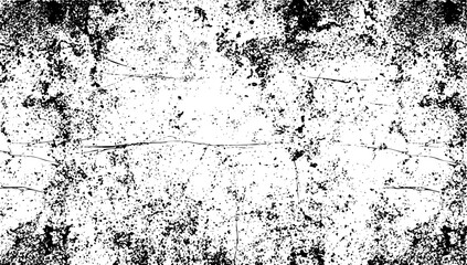 Black and white grunge texture background with distressed overlay and rough surface effect vector