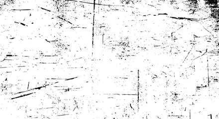Obraz premium Abstract grunge texture background with distressed overlay and black scratch marks on white surface vector