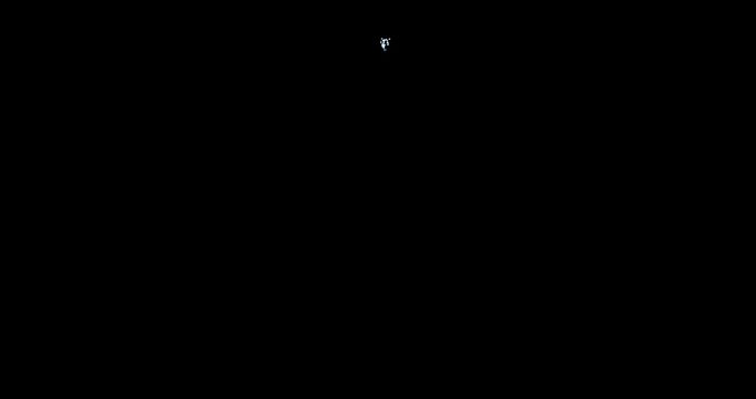 water ejection effect on black background