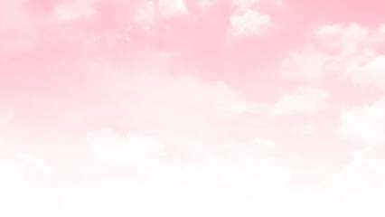 Pink sky white cloud fluffy
