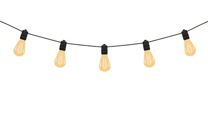 String lights create a warm, inviting atmosphere for celebrations, parties, or cozy evenings, adding a touch of retro charm and festive glow