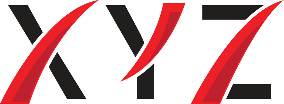 XYZ Letter Logo Design Alphabet