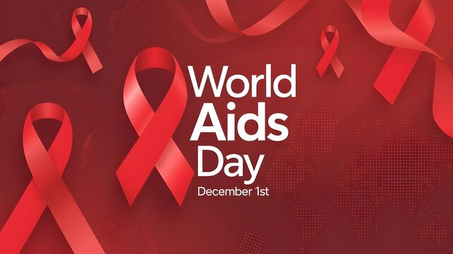 World AIDS Day background design. December 1st, World AIDS awareness and prevention. Vector illustration - Powered by Adobe