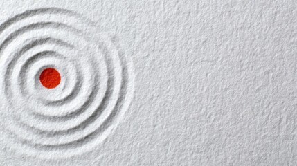 Isolated concentric paper target texture white background graphic design standard view precision concept