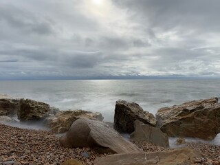 beach and rocks