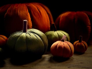 pumpkin on black background
