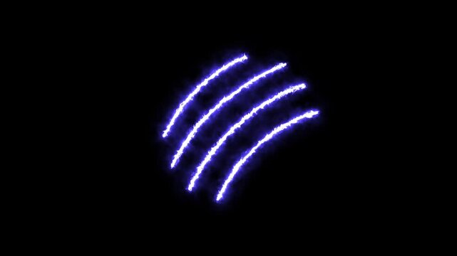Blue color claw effect animated animal scratch effect flaming scratch light effect 4k neon fire scratch looping, fire slash effect.