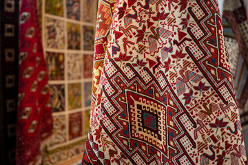 Traditional Turkish Kilim Rugs Display