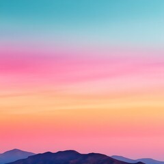 Fototapeta premium Smooth pastel light bloom over horizon, new year, gentle renewal glow