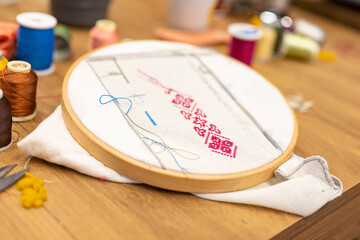 Embroidery Workshop in Progress