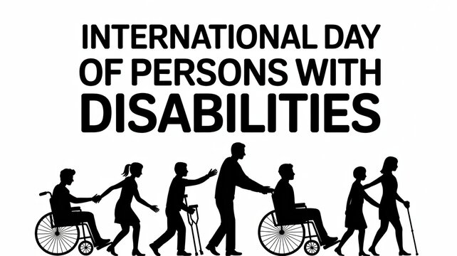 International Day of Persons With Disabilities, group of people with various mobility aids