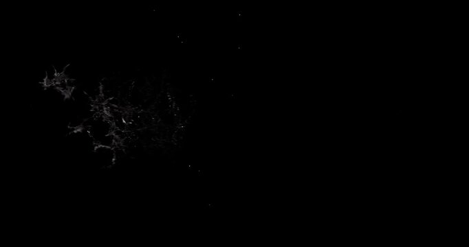 red energy hit water effect on black background