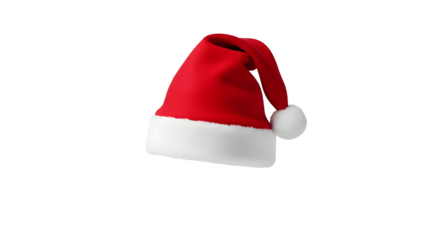 Classic red santa hat silhouette