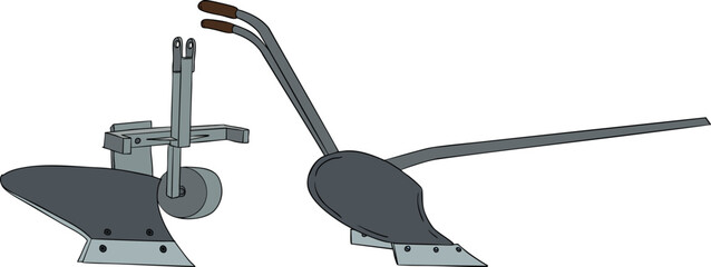 A vibrant and detailed set of colorful realistic vector illustrations depicting various elements of a modern farming and agricultural business.