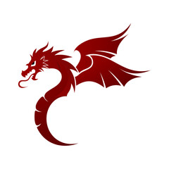 Dragon Business Logo Template - Power Symbol. Vector Illustration