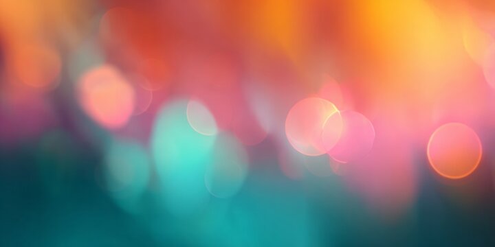 Vibrant multicolored light orbs create an abstract background with smooth tonal transitions