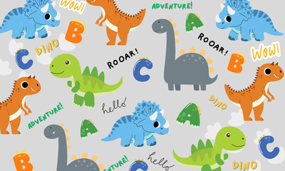 Dinosaurus wallpaper vector 
