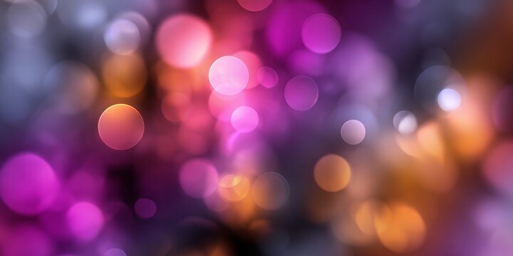 Multicolored circular light patterns create an abstract festive background effect.