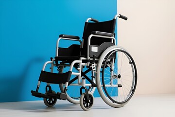 the  wheelchair in hospital corridor