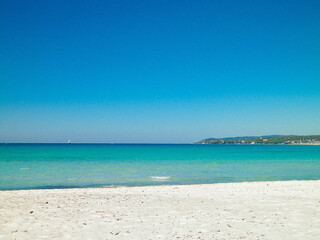 Coast of Tuscany. Beautiful sandy beach in Vada. Italy