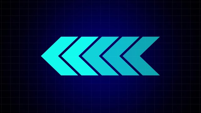 Arrow sign symbol looping animation direction concept animated.Arrow icon concept animation, arrows sign left to right animation concept.