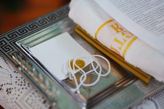 Celebration of a special event with ceremonial items