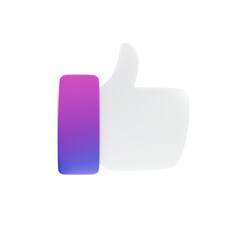 thumb up icon 3d
