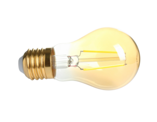 Firefly_Elegant Green Butterfly Cut-Out on White Background for Creative Design Projects - Firefly_Glowing Modern LED Filament Light Bulb Isolated on White Background