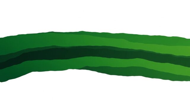Green coloured strip wave with white background 