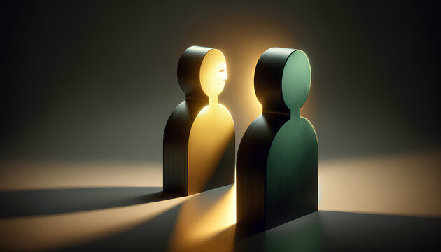 Abatract Concept of jealousy