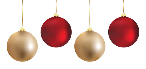 Multicolor Christmas Ornaments Balls. Shiny Holiday Ornaments.  Christmas elegant balls vector set design. Shiny Holiday Ornaments