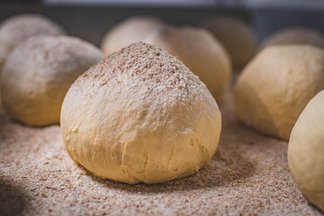 Dough Ball Close Up, Food Prep