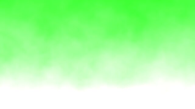 Smoke fog drifting effect on green screen for VFX and chroma key