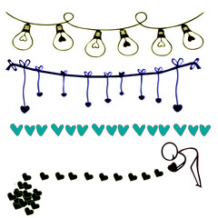 set of lovely back ground