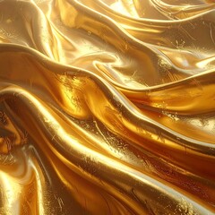 Luxurious Gold Fabric - A Shimmering Display of Elegance and Opulence.