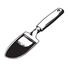 trowel isolated on white