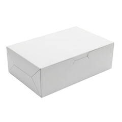 Fototapeta premium Blank white cardboard box ready for branding, perfect for product packaging mockup