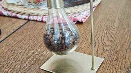 Glass Jars To Store Coffee Beans.