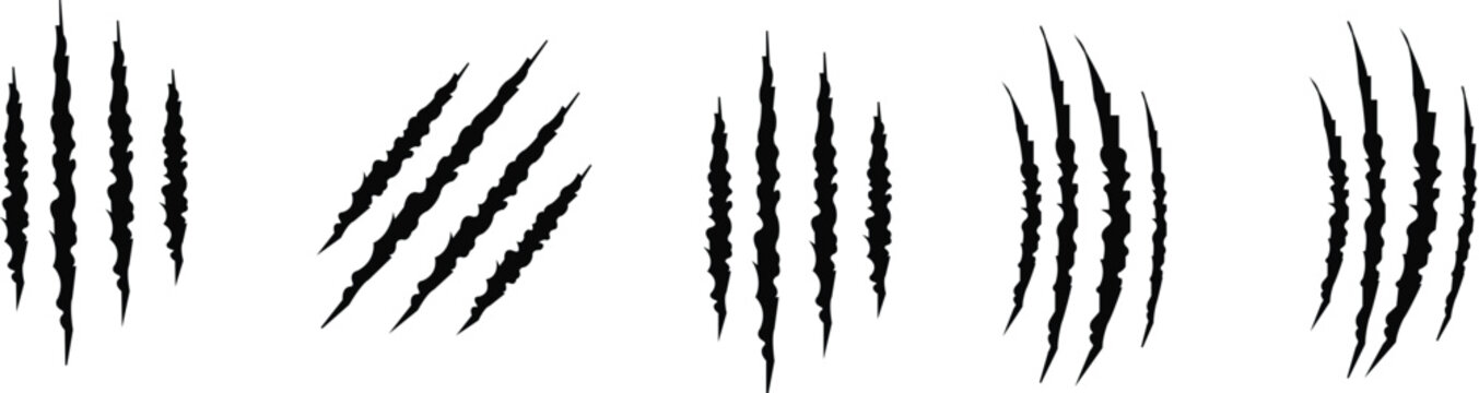 Animals claw scratches icons set, claw scratch icon set, animal scratches. claws silhouette, vector illustration



































































