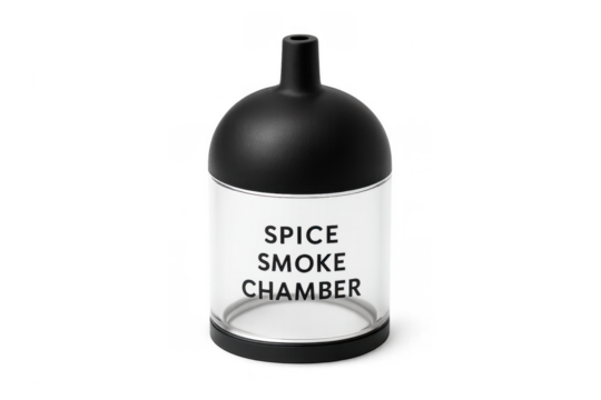 Spice smoke chamber creating rich flavors for food