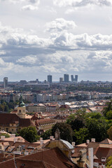 Obraz premium Panorama of Prague. View of the city from above. Prague, Czech Republic.
