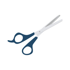 Flat Illustration of Professional Hair Scissors for Haircut