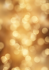 Fototapeta premium Christmas background with golden bokeh lights design 