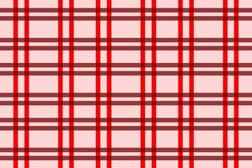A soft red and white plaid pattern with neatly aligned stripes, creating a calm, gentle, and clean checkered textile style.