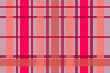 bright pink and red plaid pattern with overlapping translucent stripes, creating a bold, vibrant, and modern checkered textile design.