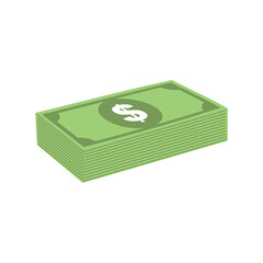 Flat Illustration of Paper Banknote Money Icon