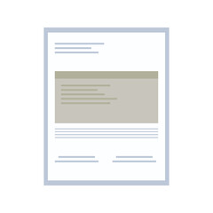 Flat Illustration of Financial Budget Notebook