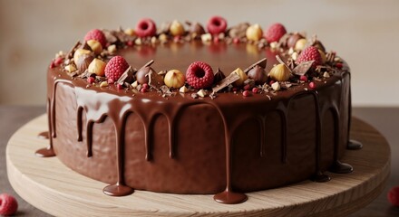 colorful birthday cake